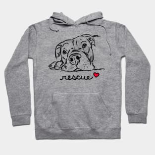 Rescue Dogs, Pitbull Rescue, Pittie Lovers Hoodie